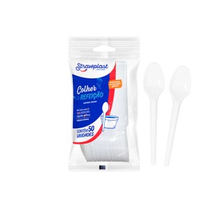 409 STRAWPLAST CUCHARA BLANCA x 50u